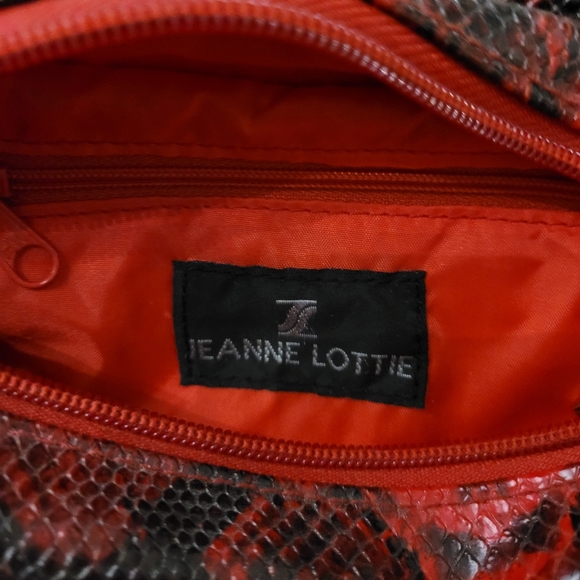 Jeanne Lottie Red Snake Print Purse - Picture 9 of 10